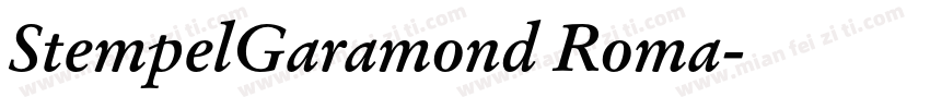 StempelGaramond Roma字体转换